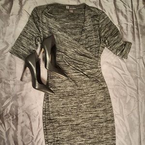 Short sleeved midi dress